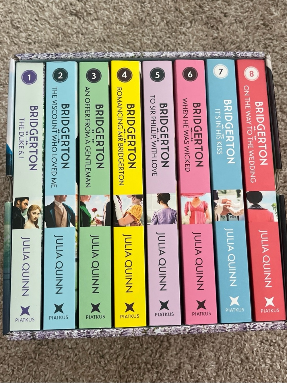 Julia Quinn Bridgerton series 8 book set